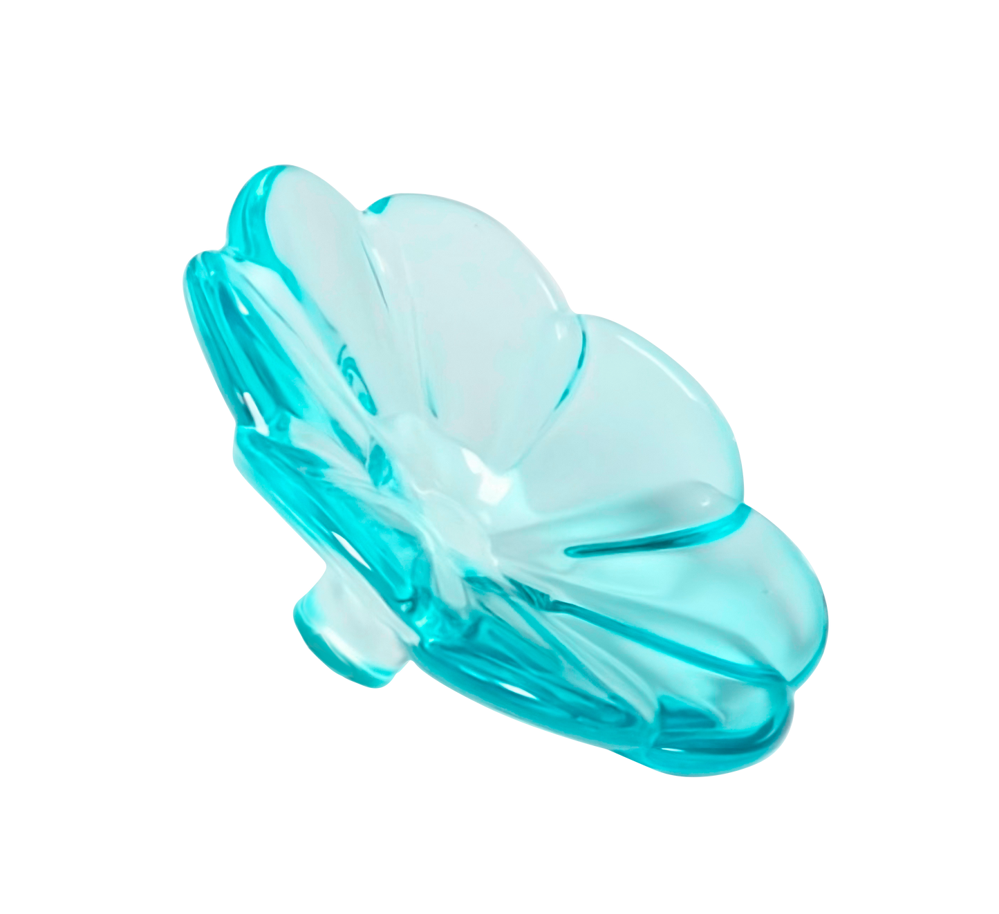 Crystal Flower Tabletop Figurine - Turquoise