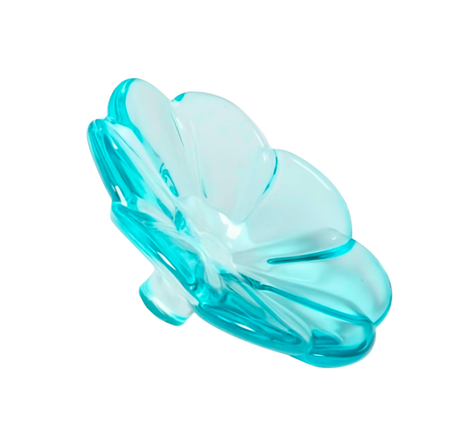 Crystal Flower Tabletop Figurine - Turquoise