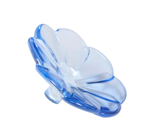 Crystal Flower Tabletop Figurine - Blue