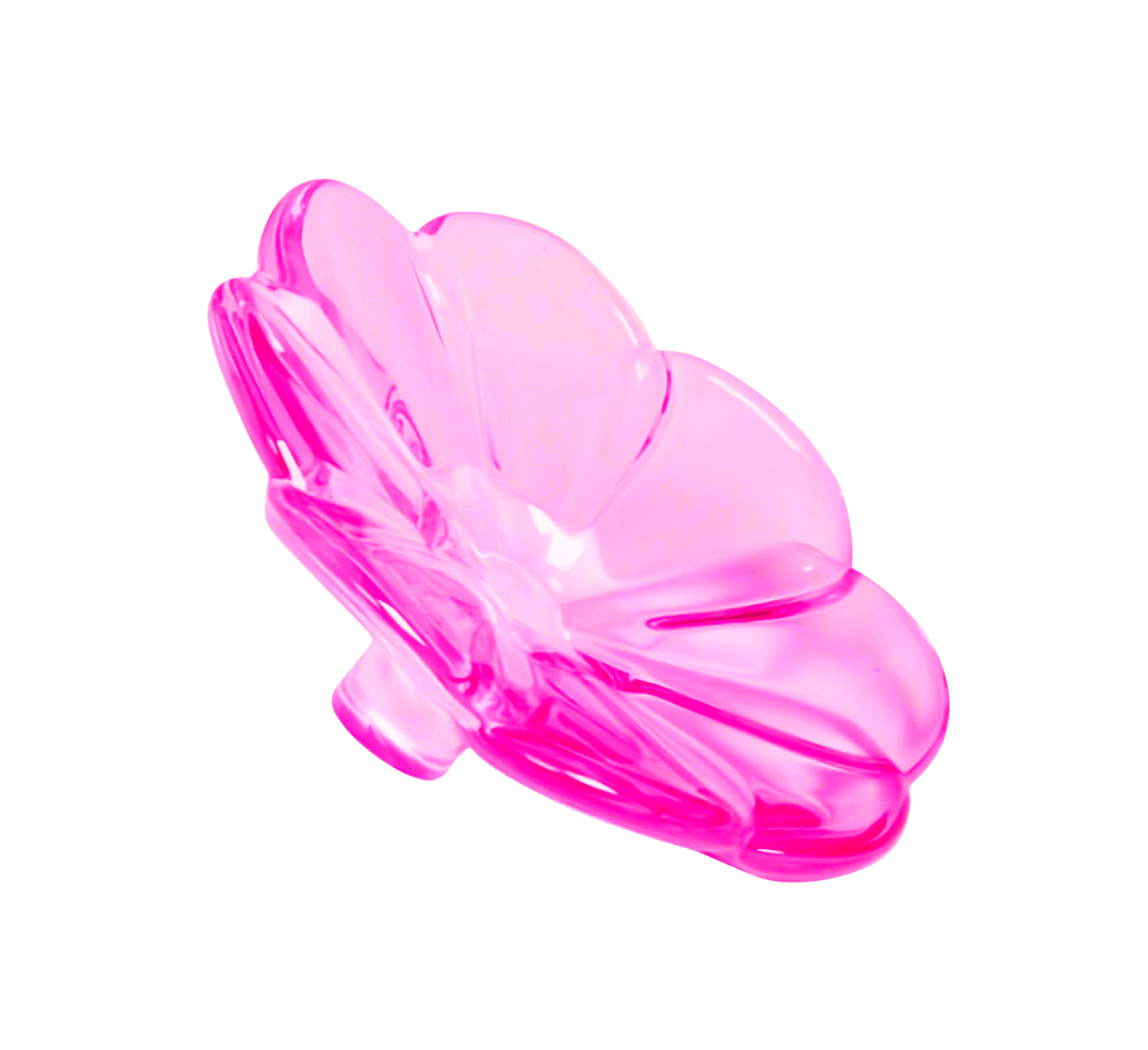 Crystal Flower Tabletop Figurine - Fuschia