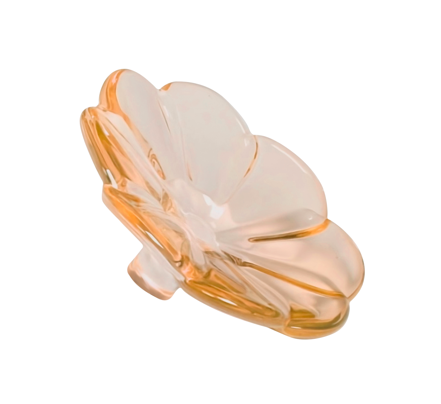 Crystal Flower Tabletop Figurine - Gold
