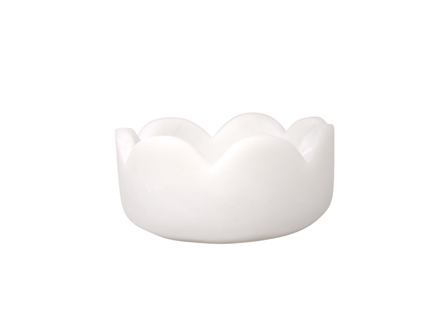 Scalloped Resin Dip Bowl Cream