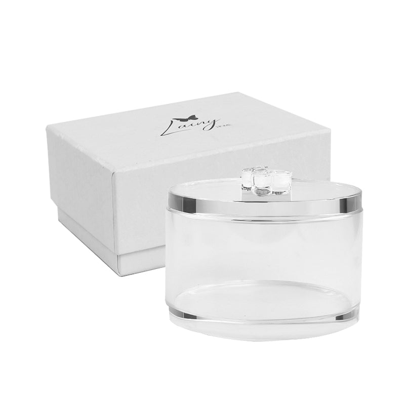 Crystal Jar with Butterfly Handle