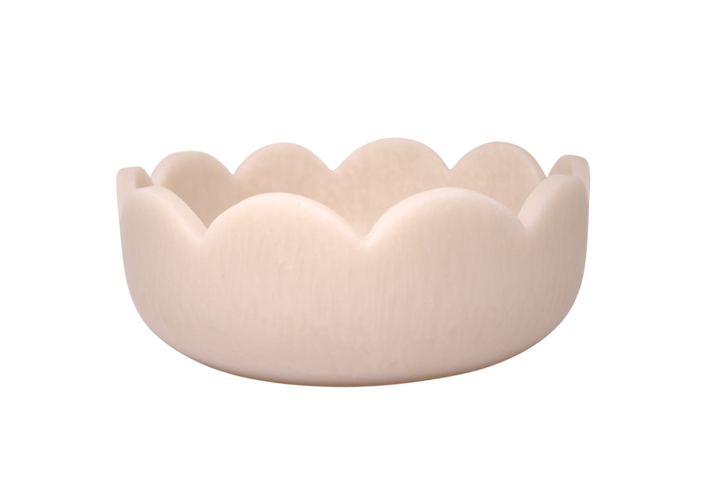 Scalloped Resin Deep Salad Bowl 10'' Blush