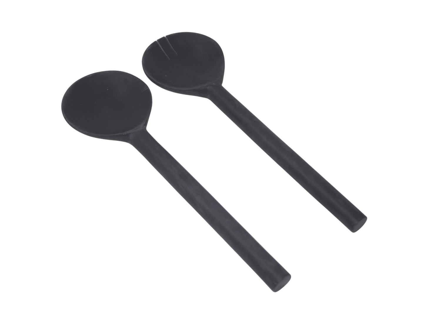 Resin Salad Servers Set of 2 Black