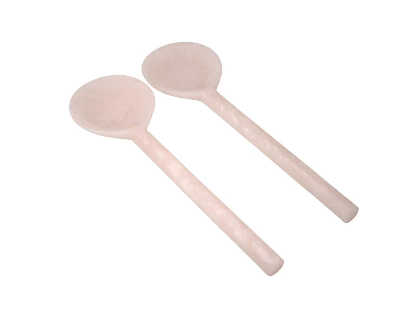 Resin Salad Servers Set of 2 Blush