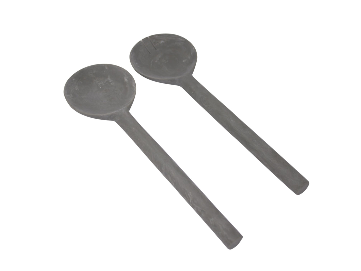 Resin Salad Servers Set of 2 Stone