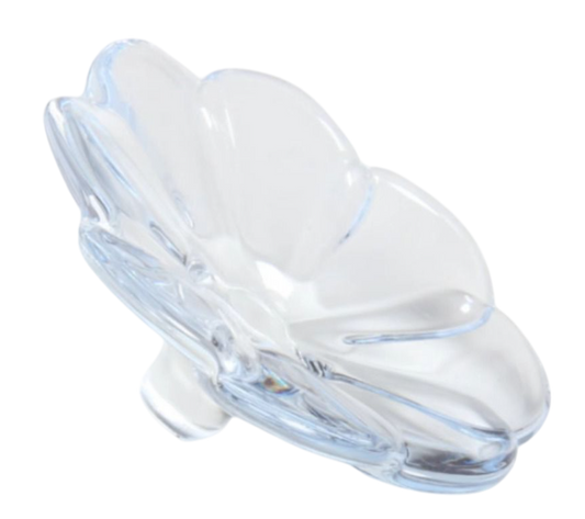 Crystal Flower Tabletop Figurine - Aqua