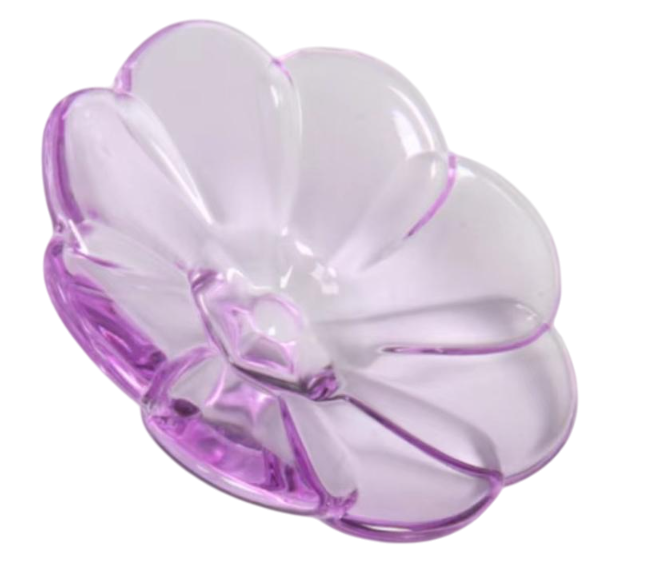 Crystal Flower Tabletop Figurine - Purple