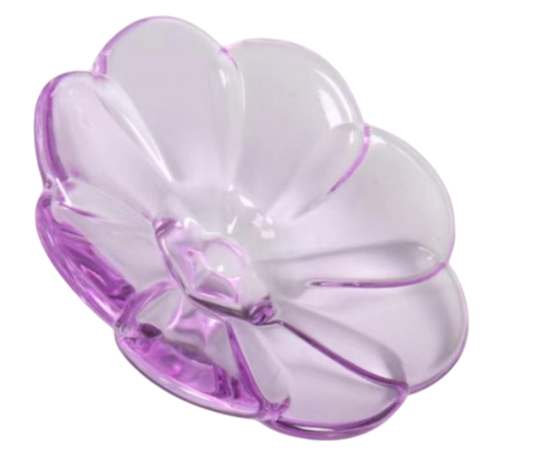 Crystal Flower Tabletop Figurine - Purple