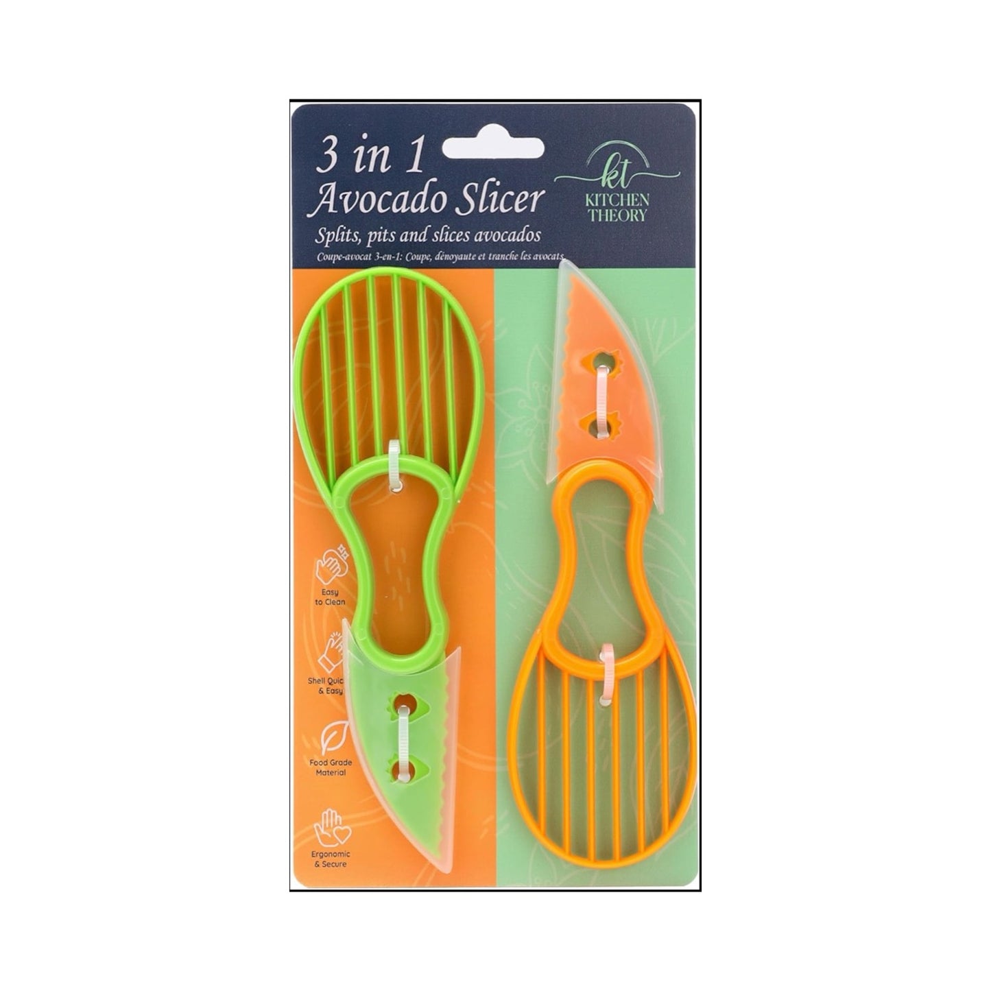 3 In One Avocado Slicer Kitchen Gadget - 2 Pack