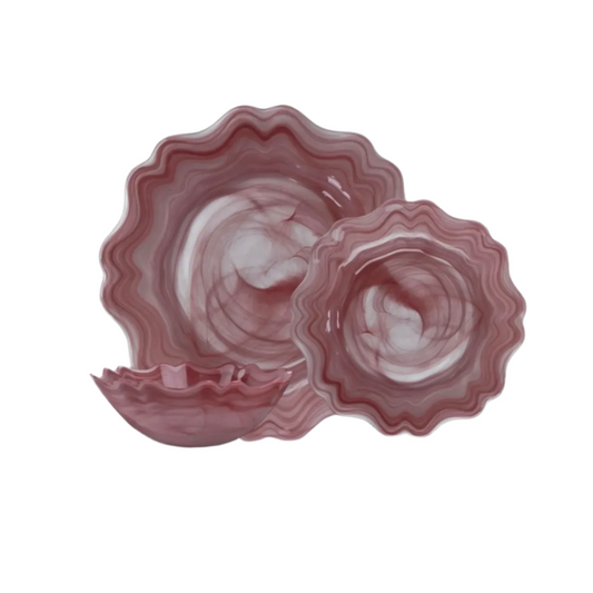 Monaco Alabaster Dinnerware Pack Of 4, Bordeaux