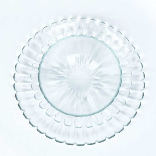 Azure Alabaster Dinnerware Pack Of 4, Clear