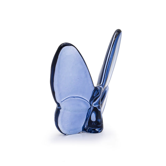 Le Mariposa Crystal Butterfly Figurine in Navy