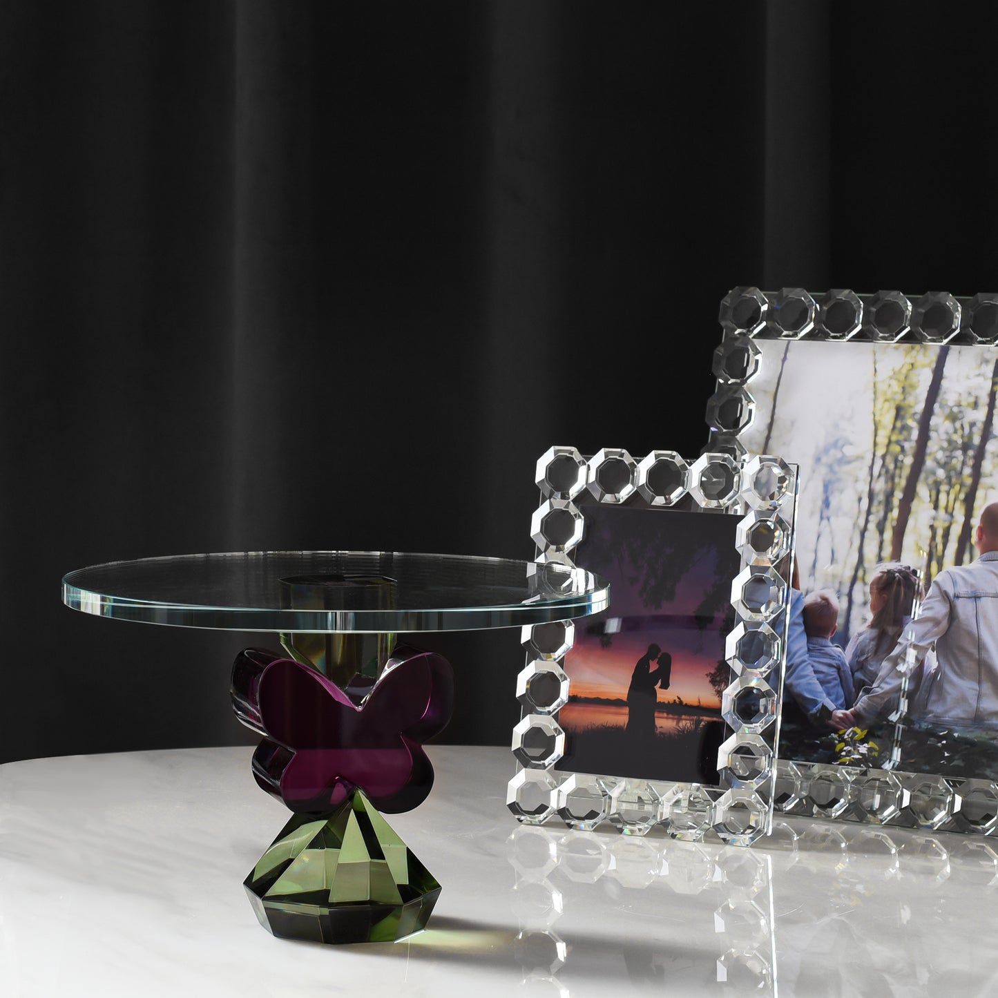 Octagon Crystal Picture Frame