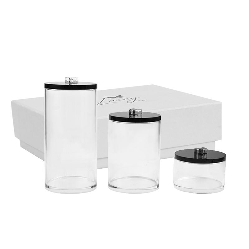 Set of 3 Crystal Canisters