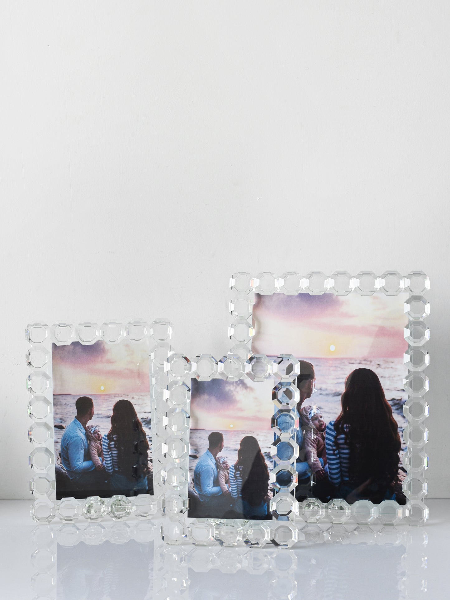 Octagon Crystal Picture Frame