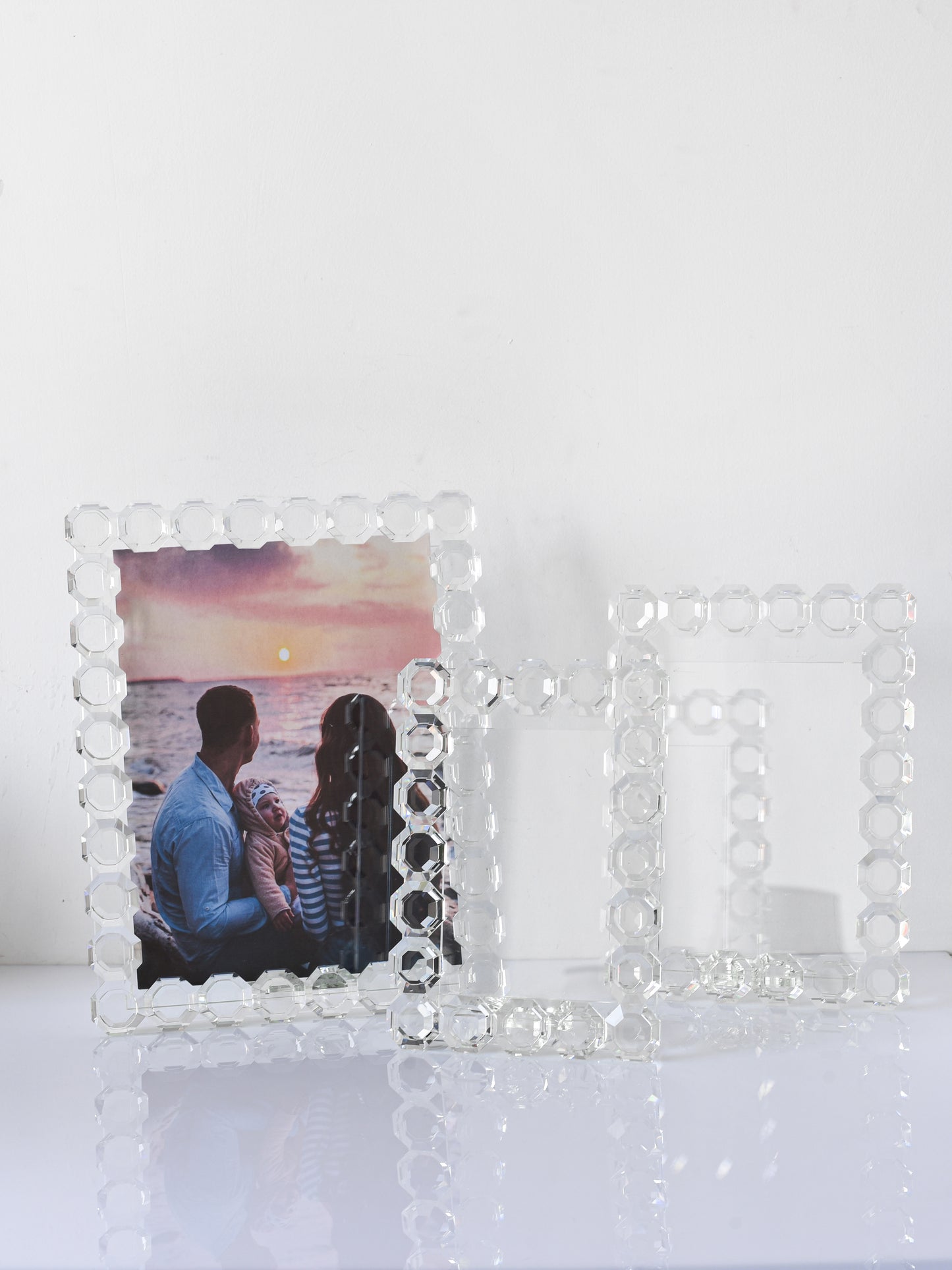 Octagon Crystal Picture Frame