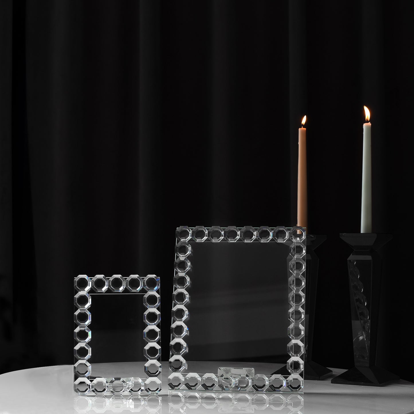 Octagon Crystal Picture Frame