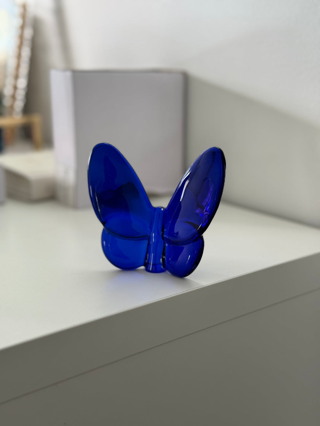 NEW Lainy Exclusive Mor Crystal Butterfly Home Decor in Royal Blue
