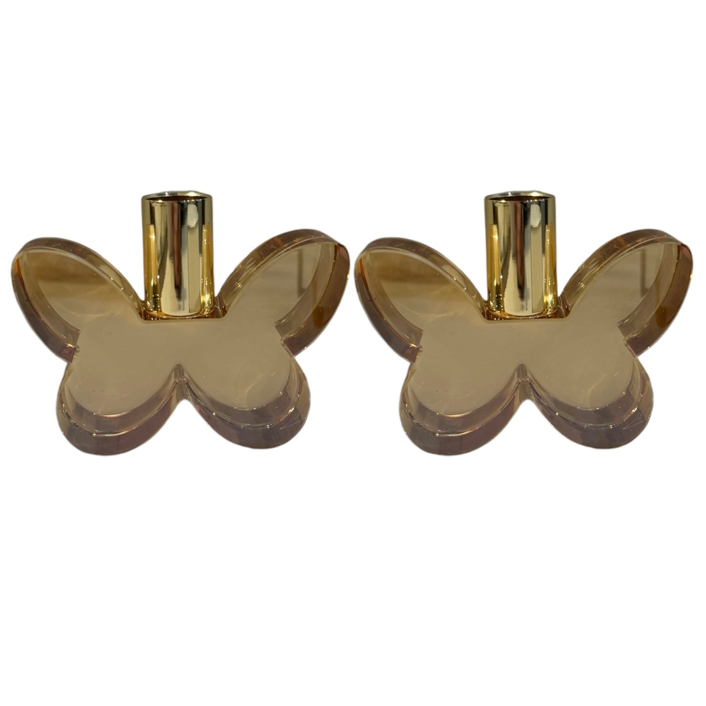 Pair of 3” Butterfly Candleholders