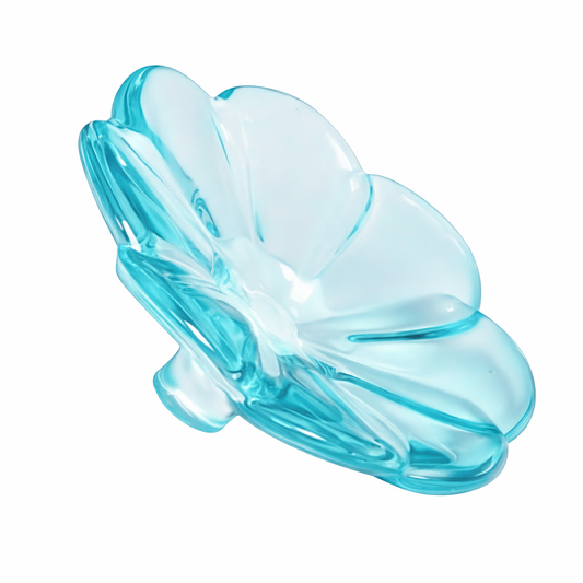 Crystal Flower Tabletop Figurine - Turquoise