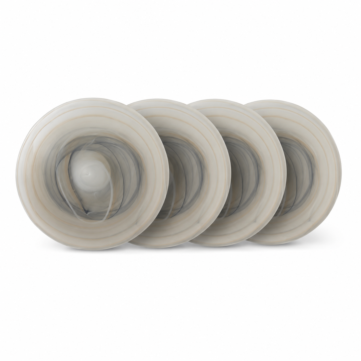 Tropez Alabaster Dinnerware Pack Of 4 Taupe