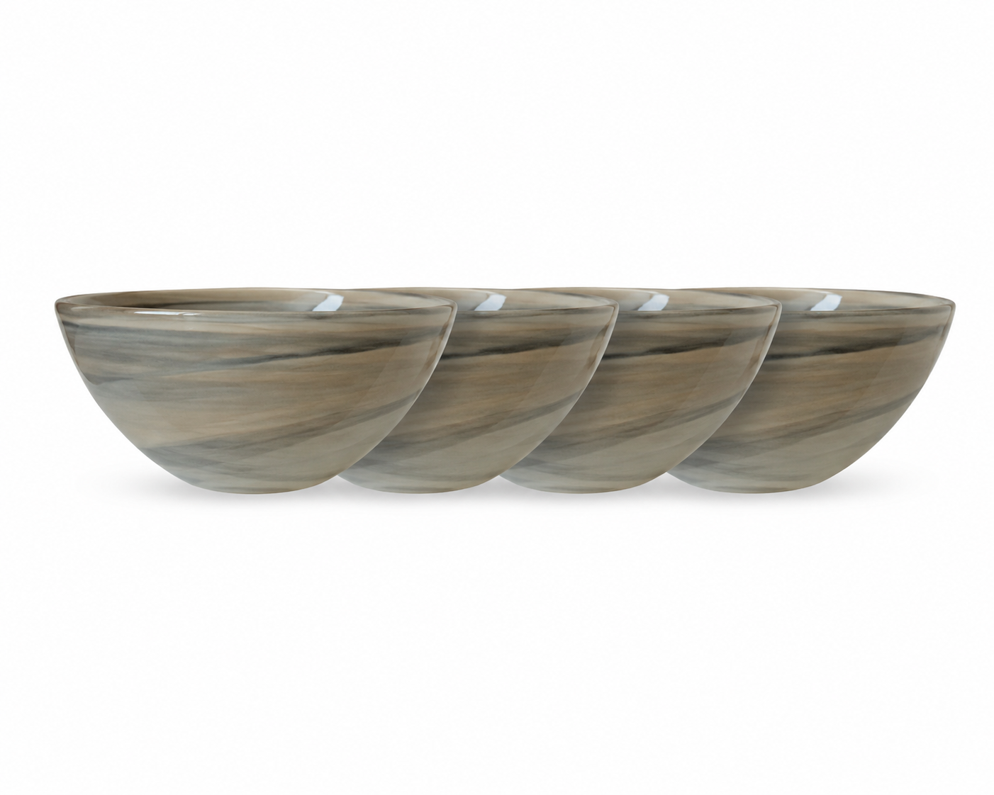 Tropez Alabaster Dinnerware Pack Of 4 Taupe