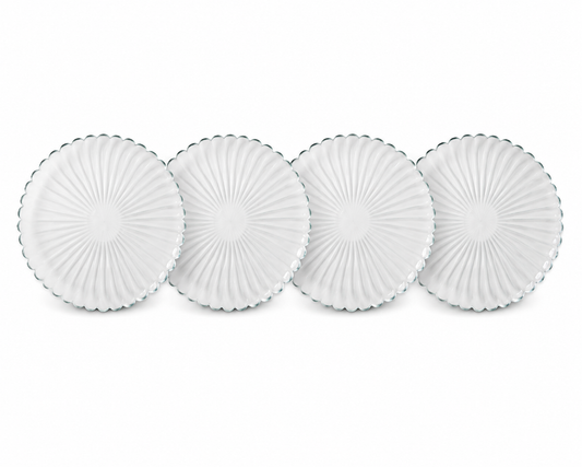 Azure Alabaster Dinnerware Pack Of 4, Clear