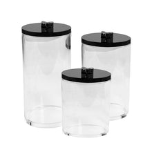 Load image into Gallery viewer, Set of 3 Crystal Canisters
