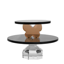 Load image into Gallery viewer, Two Tier Crystal Cake Stand
