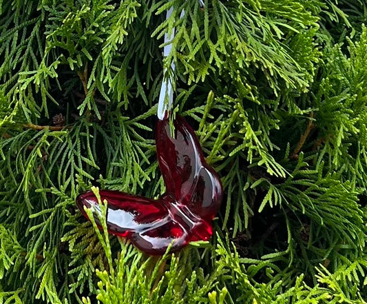 Crystal Butterfly Hanging Ornament Holiday Decor