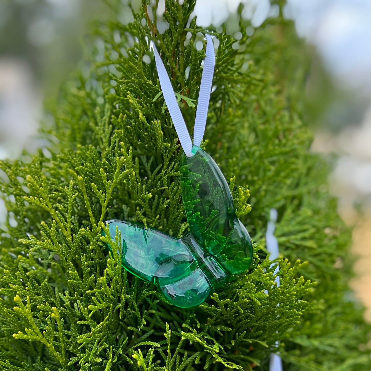 Crystal Butterfly Hanging Ornament Holiday Decor