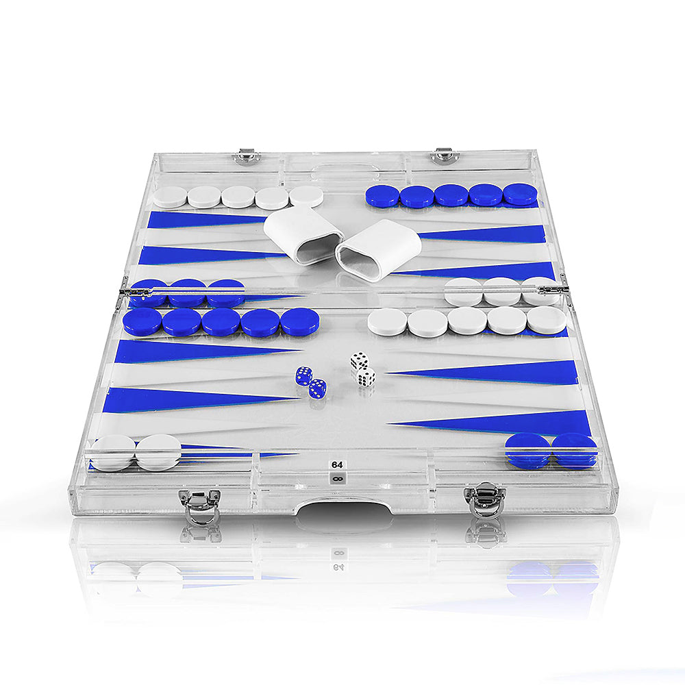 Lucite 18'' Backgammon set