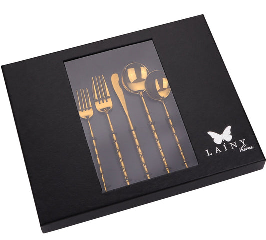 Service for 6 Bundle Flatware in Gold