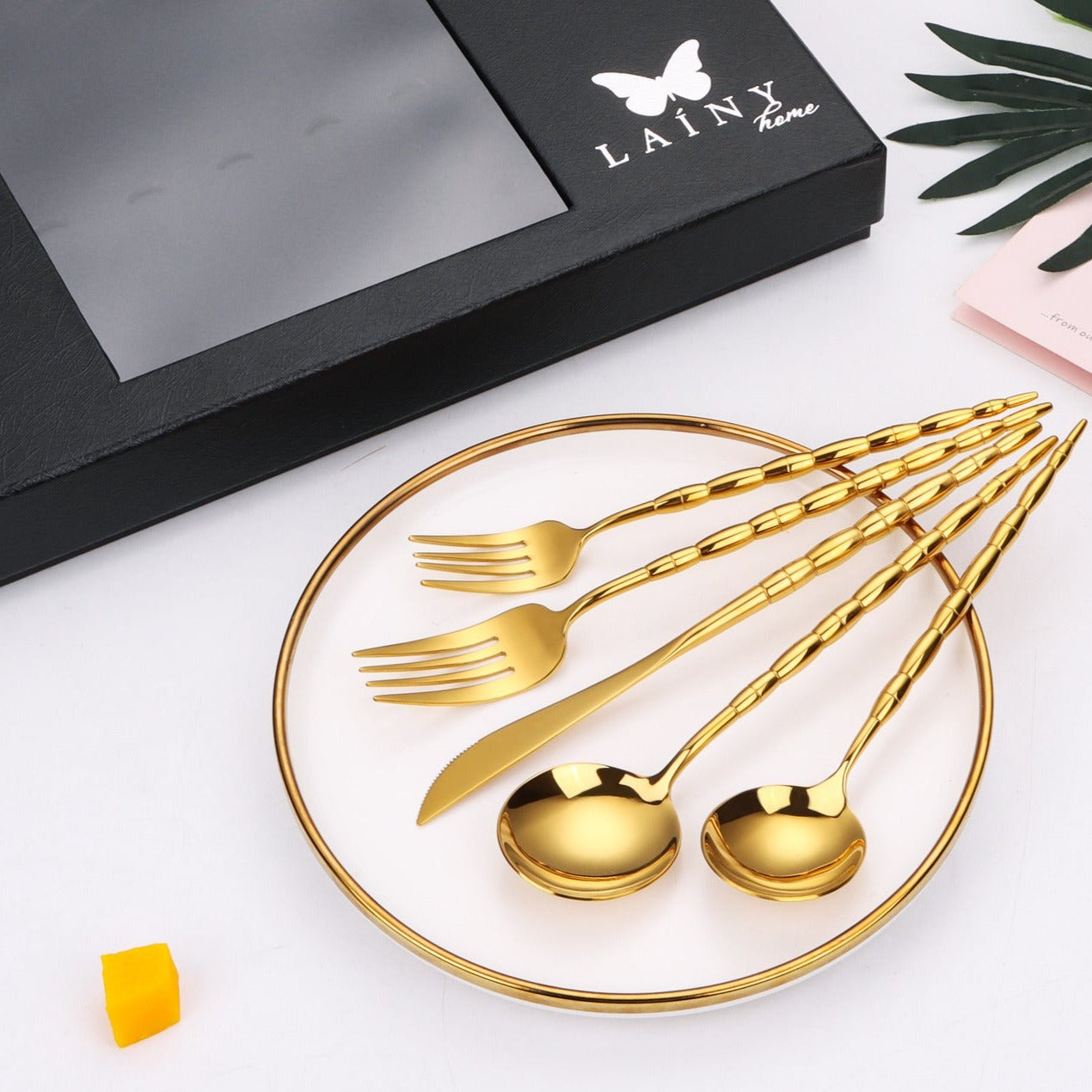 Service for 6 Bundle Flatware in Gold