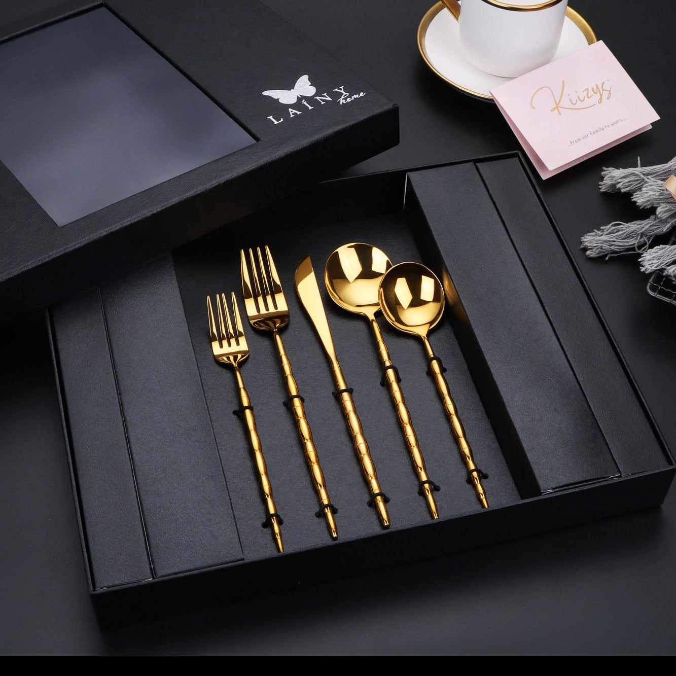 Service for 6 Bundle Flatware in Gold