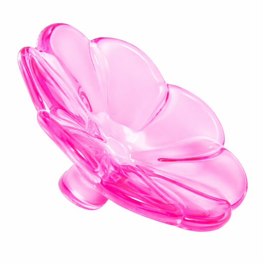 Crystal Flower Tabletop Figurine - Fuschia