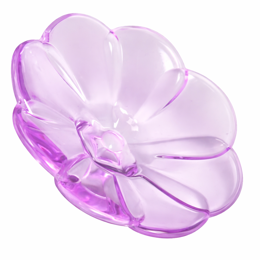 Crystal Flower Tabletop Figurine - Purple
