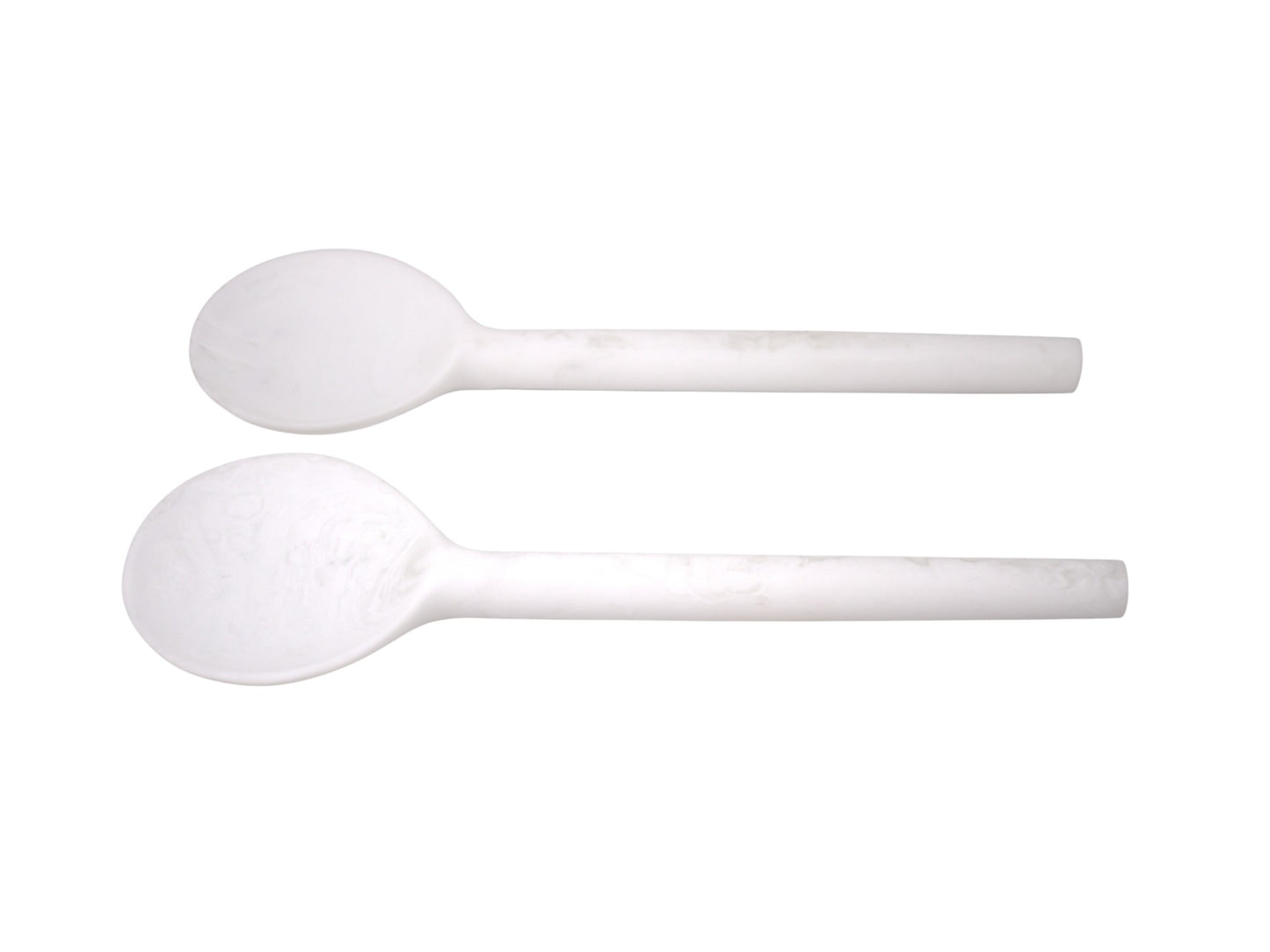 Resin Salad Servers Set of 2  Cream