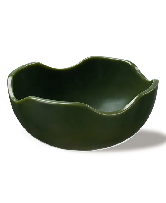 Wavy Resin Bowl 10" X 4"