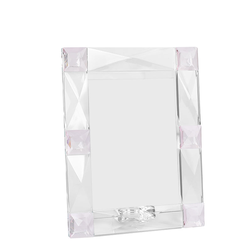 Pale Pink Diamond Photo Frame 5X7