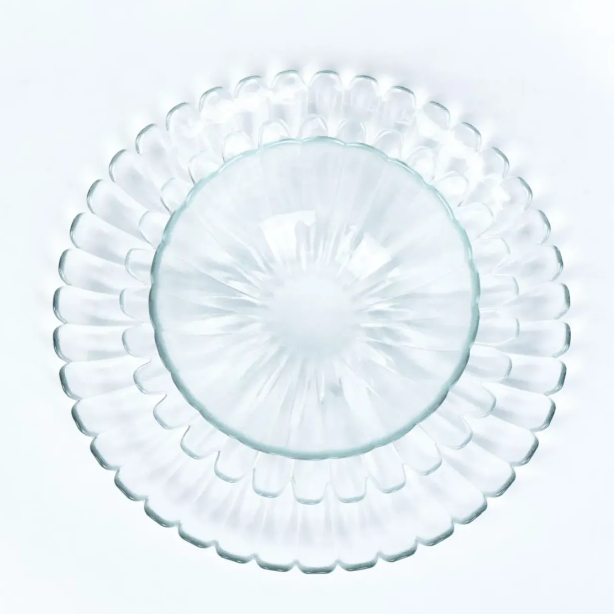 Azure Alabaster Dinnerware Service for 4, Clear