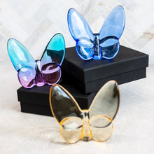 Load image into Gallery viewer, NEW Lainy Exclusive Mor Crystal Butterfly Home Decor in Ombré
