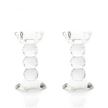 Load image into Gallery viewer, Pair of 6&quot; Crystal Ball Candlesticks
