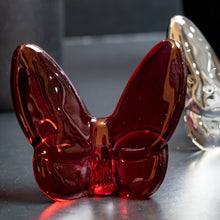 Load image into Gallery viewer, Le Mariposa Exclusive Crystal Butterfly Home Decor in Red
