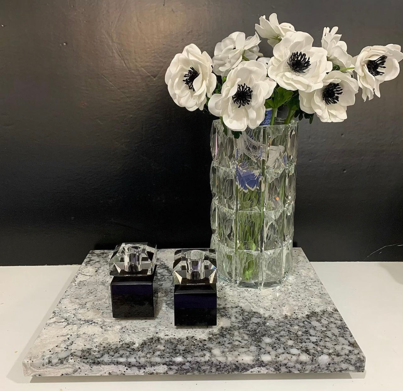 Double Row Crystal Vase