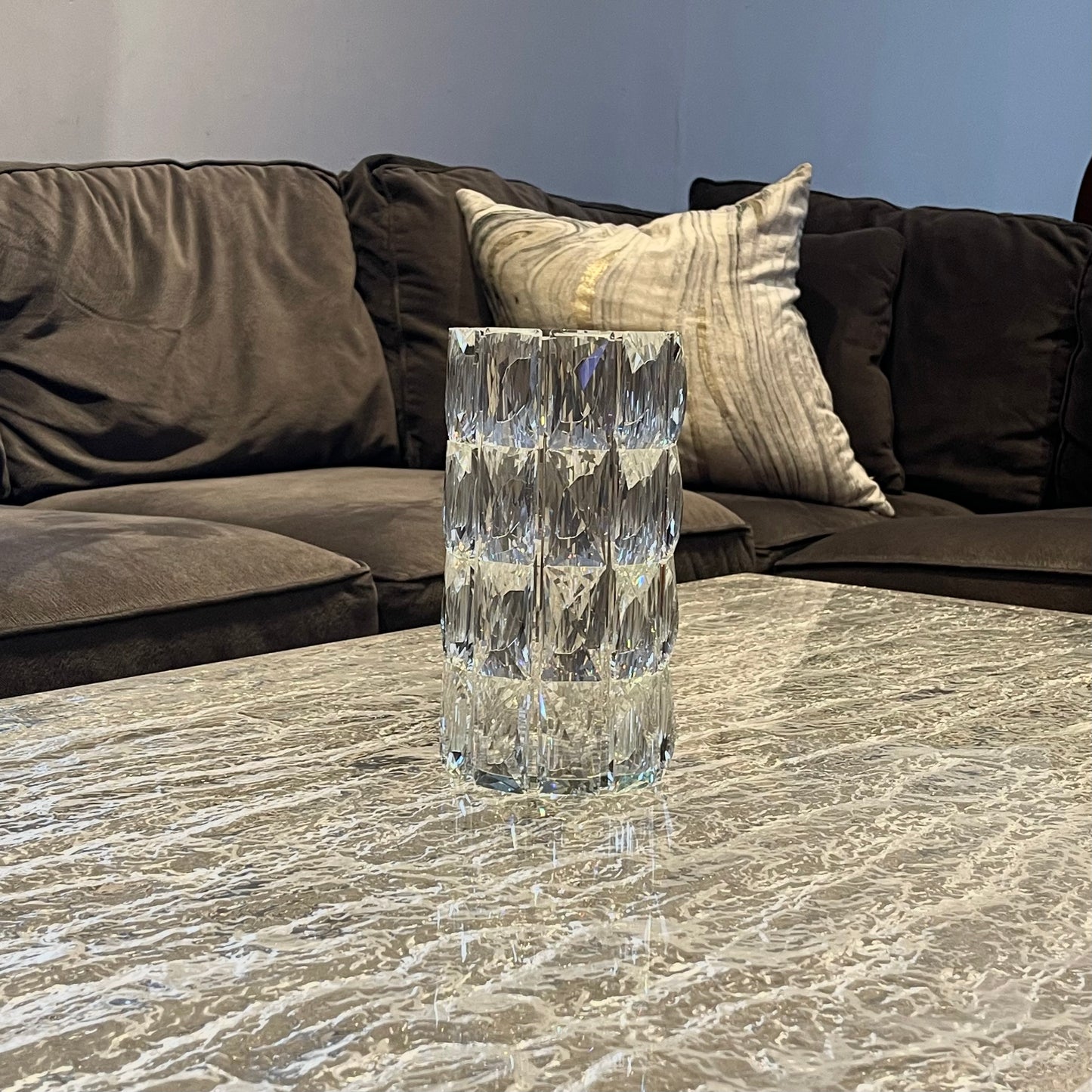 Double Row Crystal Vase