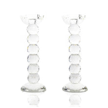 Load image into Gallery viewer, Pair of 10” Crystal Ball Candlesticks
