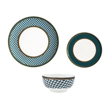 Load image into Gallery viewer, PRE ORDER Hunter Houndstooth China Dish Set Service for 4
